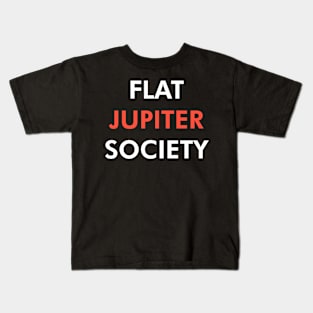 Flat Jupiter Society (Light) Kids T-Shirt